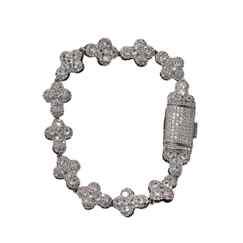 Puffed Cross Bracelet