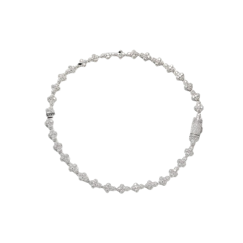 Puffed Cross Bracelet