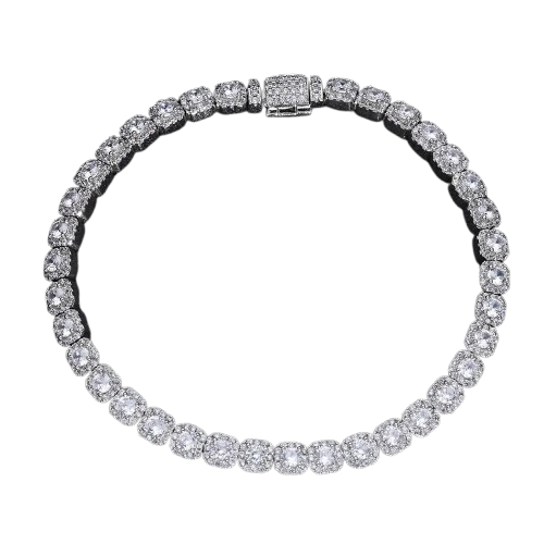 Cluster Tennis Bracelet