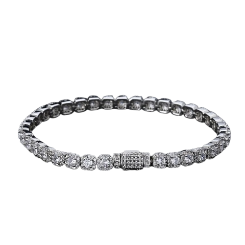 Cluster Tennis Bracelet